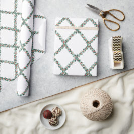 Papel De Regalo Navidades Preppy Trellis