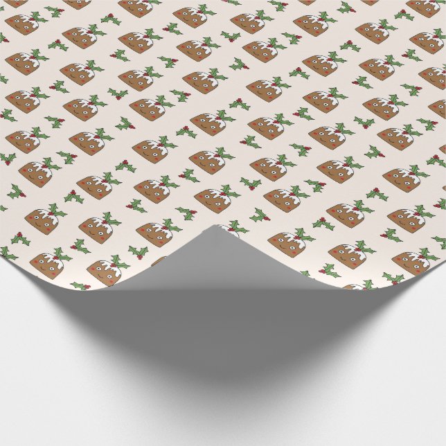 Papel De Regalo Navidades pudándose crema navideña (Esquina)