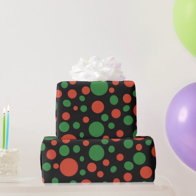 Papel De Regalo ¡navidades, puntos de Polka! (Regalos de fiesta)