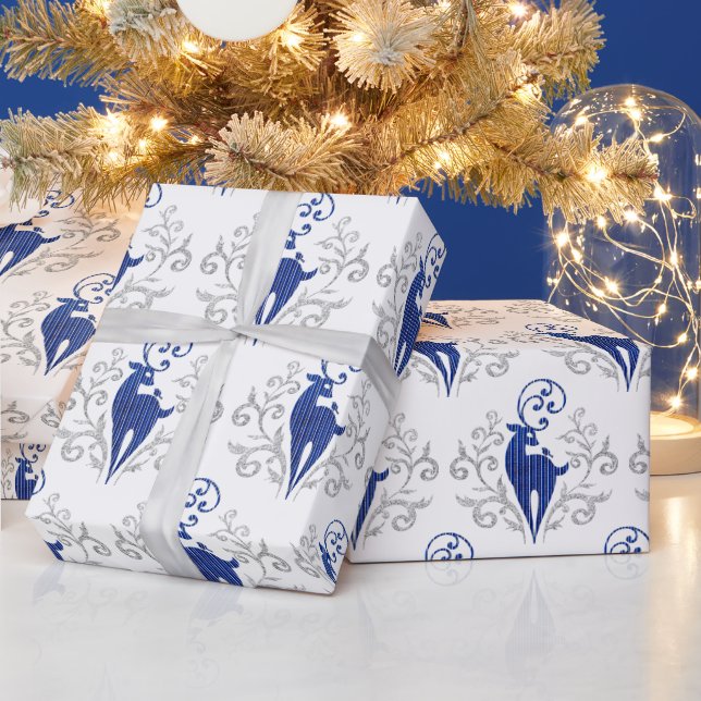 Papel De Regalo Navidades Purpurina Deer Design (Vacaciones)