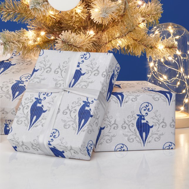 Papel De Regalo Navidades Purpurina Deer Design (Vacaciones)