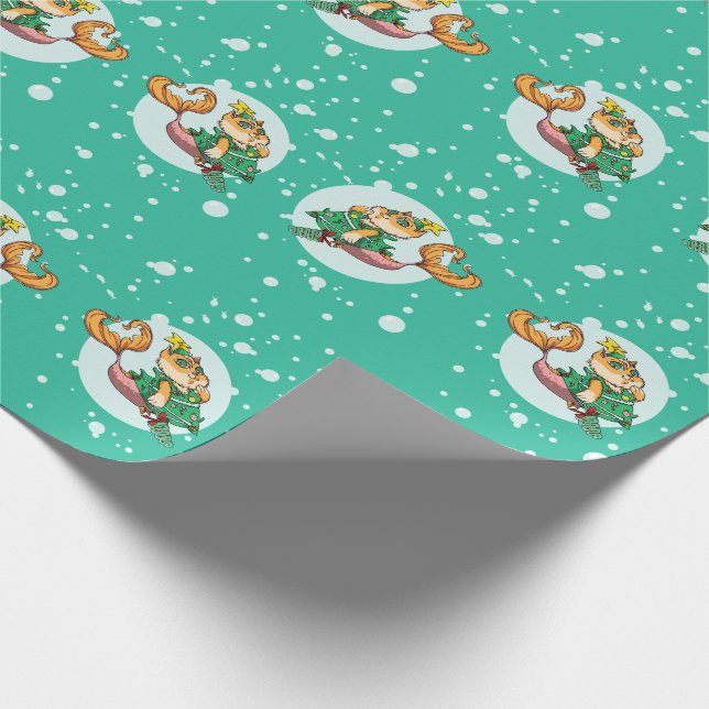 Papel De Regalo Navidades Purrmaids (Esquina)