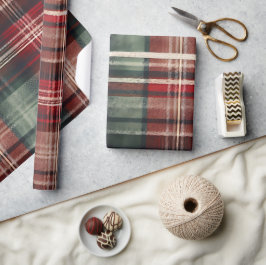 Papel De Regalo Navidades Red Green Plaid