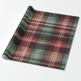 Papel De Regalo Navidades Red Green Plaid