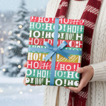 ¡navidades Red Green y Gold HO! ¡Oh! ¡Oh! Rayas