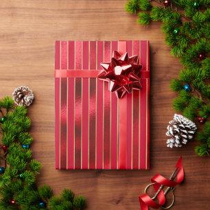 Papel De Regalo Navidades Red Satin Metallic Elegante Bonito brill