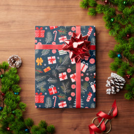 Papel De Regalo Navidades regalan flores de cinta