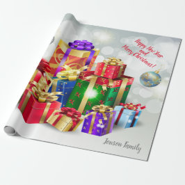 Papel De Regalo Navidades Regalos de vacaciones con tus deseos, pe