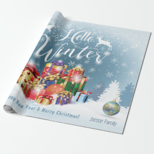 Papel De Regalo Navidades Regalos de vacaciones con tus deseos, pe