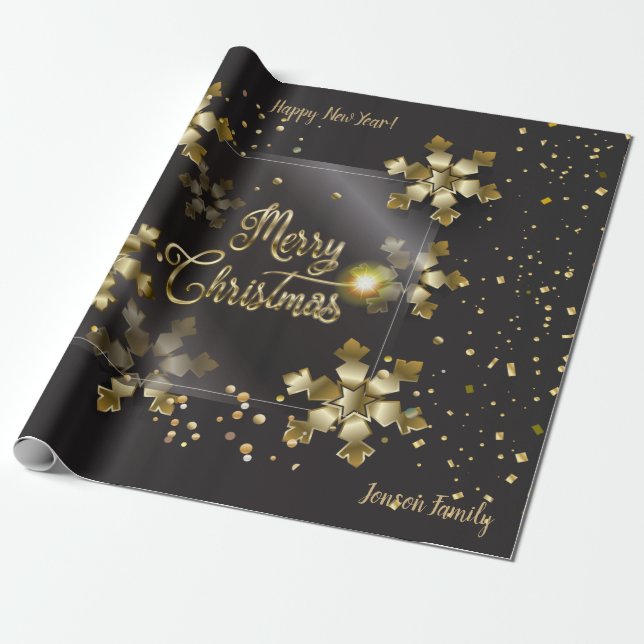 Papel De Regalo Navidades Regalos de vacaciones y sus deseos perso (Desenrollado)