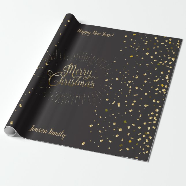 Papel De Regalo Navidades Regalos de vacaciones y sus deseos perso (Desenrollado)