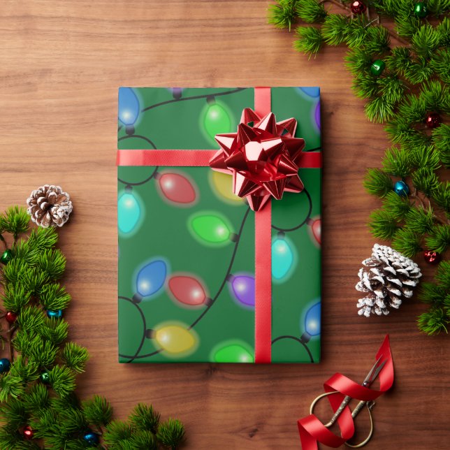 Papel De Regalo Navidades relámpagos brillantes (Regalo de vacaciones)
