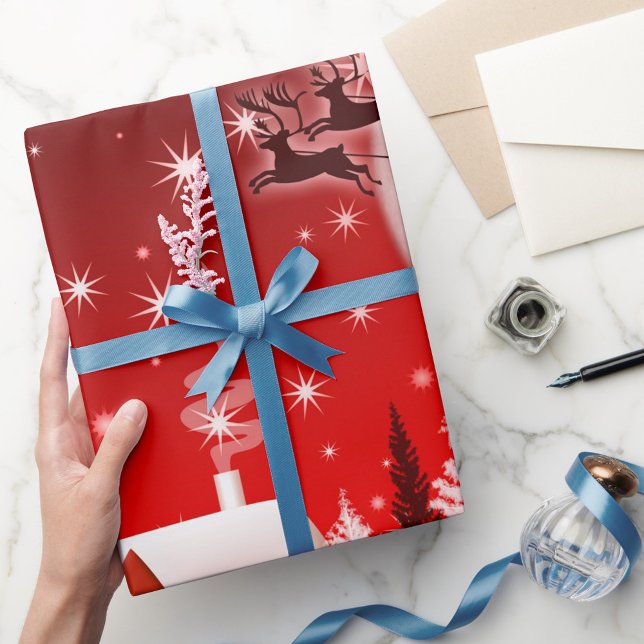 Papel De Regalo Navidades renos (Holiday Gift Wrapping Paper!)
