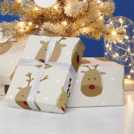 Papel De Regalo Navidades renos