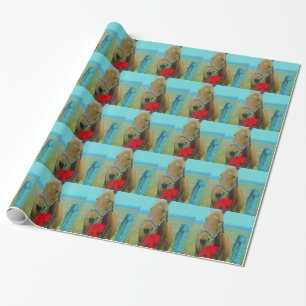 Papel De Regalo navidades retro Caballo
