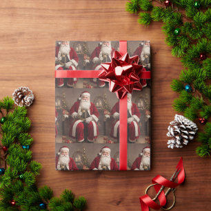 Papel De Regalo Navidades retro de la época victoriana