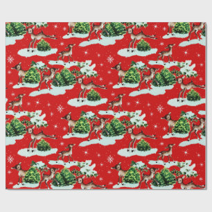 Papel De Regalo Navidades retro kitsch