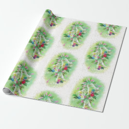 Papel De Regalo Navidades retro Modelo Bells Pastel