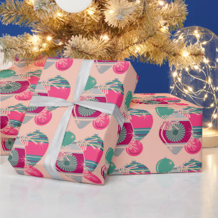 Papel De Regalo Navidades Retro Shiny Brite Ornamets