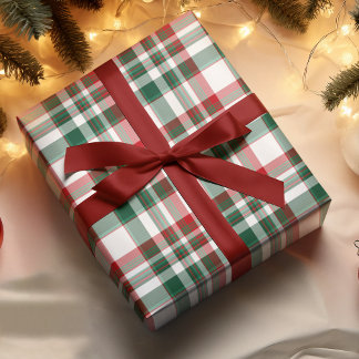 Papel De Regalo Navidades Rojo Y Verde
