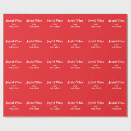 Papel De Regalo Navidades rojos alegres vibes vacaciones amores fa