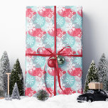 Papel De Regalo Navidades Rojos Azules Copos de nieve<br><div class="desc">Haz que tus regalos de vacaciones brillen con este papel de envolver de copos de nieve de Navidades rojos, azules y blancos. Con un intrincado patrón de copos de nieve superpuestos en rojo atrevido y azul fresco, este papel de envoltura añade un toque vibrante a cualquier regalo. Perfecto para fiestas...</div>