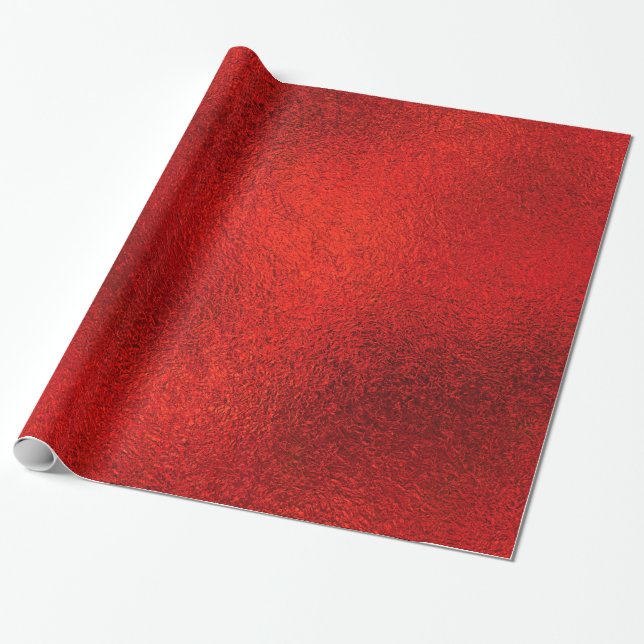 Papel De Regalo Navidades rojos brillantes WRAPPER PAPER (Desenrollado)