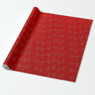 Papel De Regalo Navidades rojos del Rey de Reyes