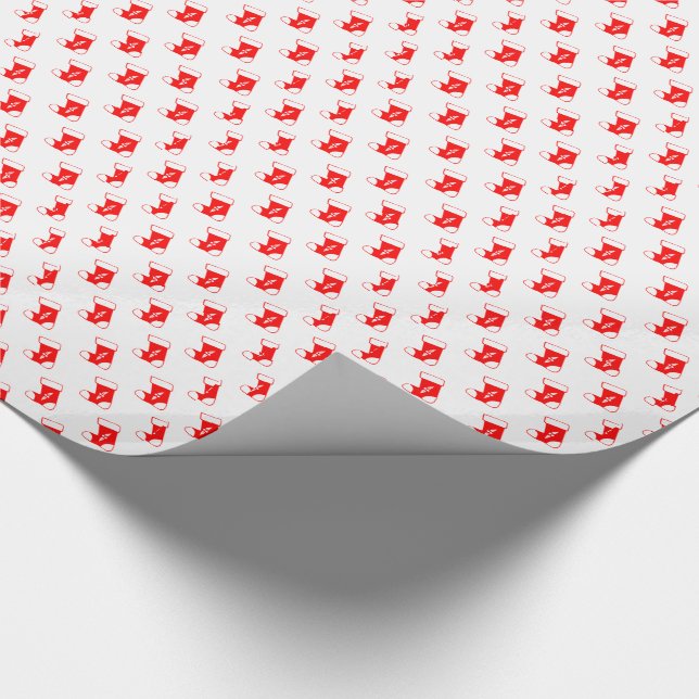 Papel De Regalo Navidades rojos haciendo olas (Esquina)