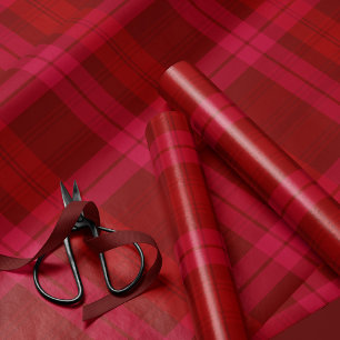 Papel De Regalo Navidades rojos osados de las vacaciones clásicas