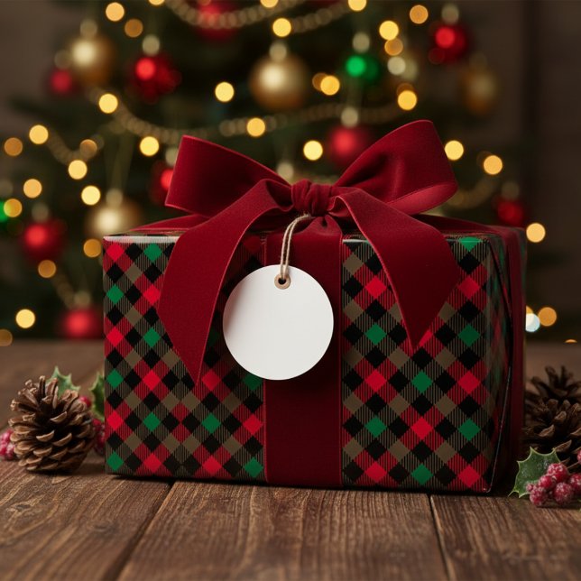 Papel De Regalo Navidades rojos, verdes y negros con relleno de bú (Subido por el creador)