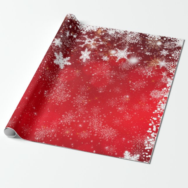 Papel De Regalo "Navidades rojos y blancos" (Desenrollado)