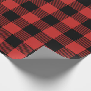 Papel De Regalo Navidades rojos y negros Jumbo Check Check in