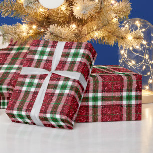 Papel De Regalo Navidades rojos y verdes colocan a Navidades Purpu