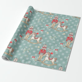 Papel De Regalo Navidades Ropa y caballo balanceador