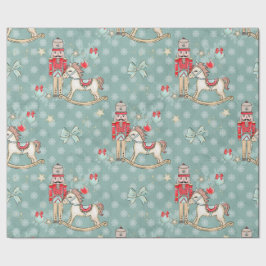 Papel De Regalo Navidades Ropa y caballo balanceador