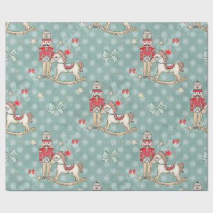 Papel De Regalo Navidades Ropa y caballo balanceador
