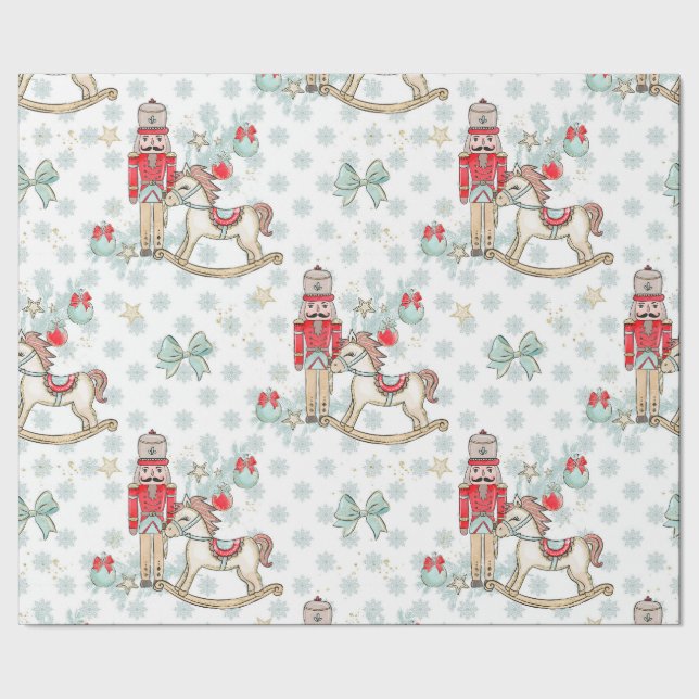 Papel De Regalo Navidades Ropa y caballo balanceador (Costura)