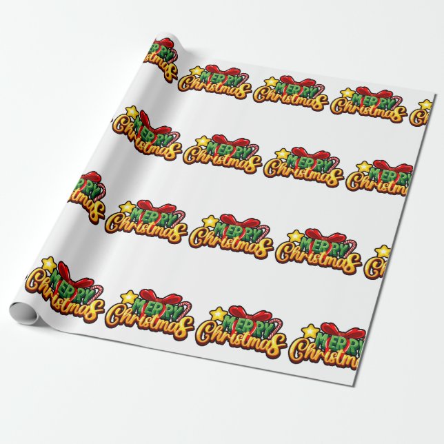 Papel De Regalo Navidades rosados Accionamientos De Xmas De Lugar (Desenrollado)