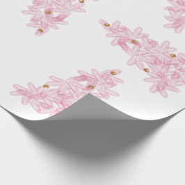 Papel De Regalo Navidades rosados Árboles de vacaciones modernos