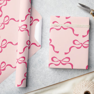 Papel De Regalo Navidades rosados con reversos de vacaciones moder