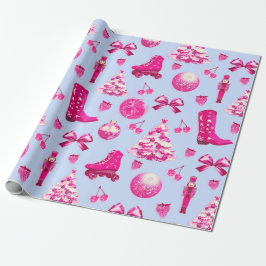 Papel De Regalo Navidades rosados de Cute Girly Preppy