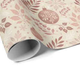 Papel De Regalo Navidades rosados de Cute Girly Retro