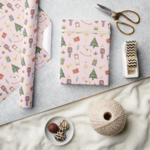 Papel De Regalo Navidades rosados pesimistas