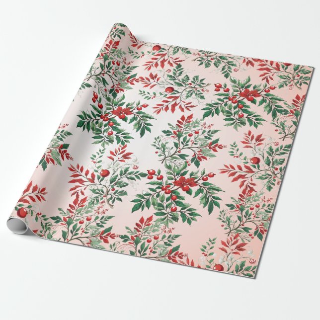 Papel De Regalo Navidades rowan (Desenrollado)