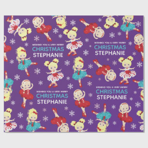 Papel De Regalo Navidades rubios Ballerina