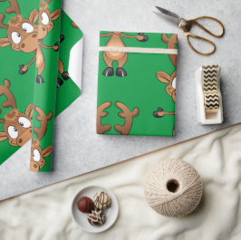 Papel De Regalo Navidades Rudolph Red Nose Reindeer