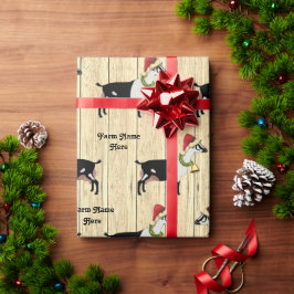 Papel De Regalo Navidades rusos personalizados Cabra lechera alpin