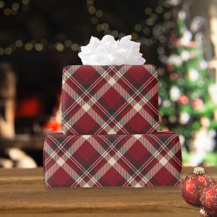Papel De Regalo Navidades rusos Red Green Gingham Plaid Gift