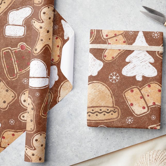 Papel De Regalo Navidades Rústicos Tradicionales Delight Gingerbre (Subido por el creador)